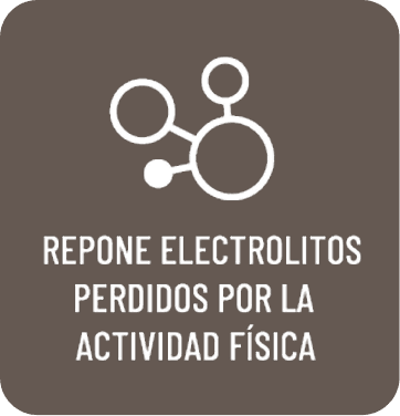 Repone electrolitos perdidos por la actividad física